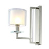 Бра Crystal Lux Nicolas AP1 Nickel/White - Бра Crystal Lux Nicolas AP1 Nickel/White