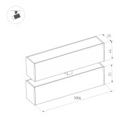  - Светильник MAG-FLAT-FOLD-25-S1004-30W Day4000 (BK, 100 deg, 24V) (Arlight, IP20 Металл, 5 лет)