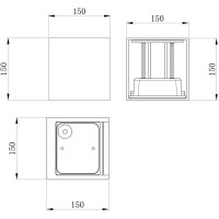  - Архитектурная подсветка Outdoor O572WL-L20GR3K