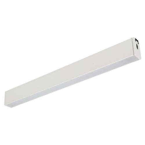 Светильник CLIP-38-FLAT-S612-12W Warm3000 (WH, 110 deg, 24V) (Arlight, IP40 Металл, 3 года) Светильник модуль для системы CLIP 38мм, 12Вт. Цвет свечения ТЕПЛЫЙ 3000K, световой поток 700 лм, угол 110°, CRI>90. Корпус прямоугольный, металл, цвет белый, IP40. Размеры LxWxH 612x38x64мм. Входное напряжение DC24V, мощность 12Вт. Драйвер в комплект не входит.