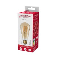  - Лампа светодиодная филаментная Thomson E27 9W 2400K прямосторонняя трубчатая прозрачная TH-B2130