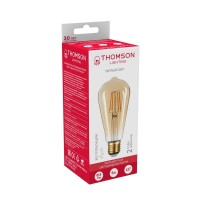  - Лампа светодиодная филаментная Thomson E27 9W 2400K прямосторонняя трубчатая прозрачная TH-B2130