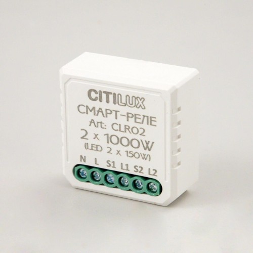 Смарт-реле Citilux 2-х канальное CLR02 Smart Relay 