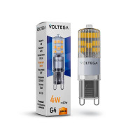  - Лампа светодиодная Voltega G9 4W 2800К прозрачная VG9-K2G9warm4W 7124