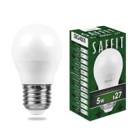 - Лампа светодиодная Saffit E27 5W 4000K Шар Матовая SBG4505 55026
