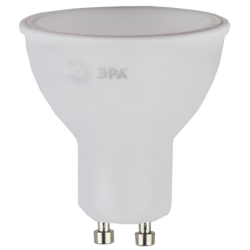 Лампа светодиодная ЭРА GU10 7W 2700K матовая LED MR16-7W-827-GU10 R Б0050198 