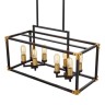 Подвесная люстра Lumina Deco Waldorf LDP 1140-8 BK+MD - Подвесная люстра Lumina Deco Waldorf LDP 1140-8 BK+MD