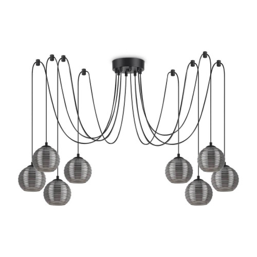 Подвесная люстра Ideal Lux Riga SP8 Fume 241197 