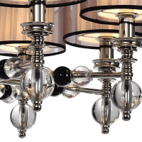  - Подвесная люстра Lumien Hall Монелья LH1054/8H-NK-WT