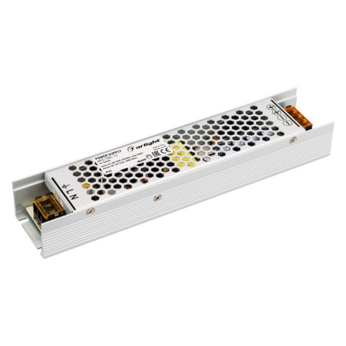 Блок питания ARS-100L-12 (12V, 8.3A, 100W) (Arlight, IP20 Сетка, 2 года) Источник напряжения с гальванической развязкой для светодиодных изделий. Входное напряжение 180-250 VAC. Выходные параметры: 12 В, 8,3 А, 100 Вт. Встроенный PFC >0,5. Негерметичный алюминиевый сетчатый корпус IP 20. Габаритные размеры длина 218 мм, ширина 47 мм, высота 30 мм. Гарантийный срок 2 года.