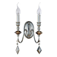  - Бра Crystal Lux MERCEDES AP2 CHROME/SMOKE