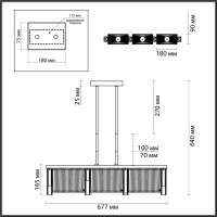  - Подвесной светильник Odeon Light Gatsby 4871/3