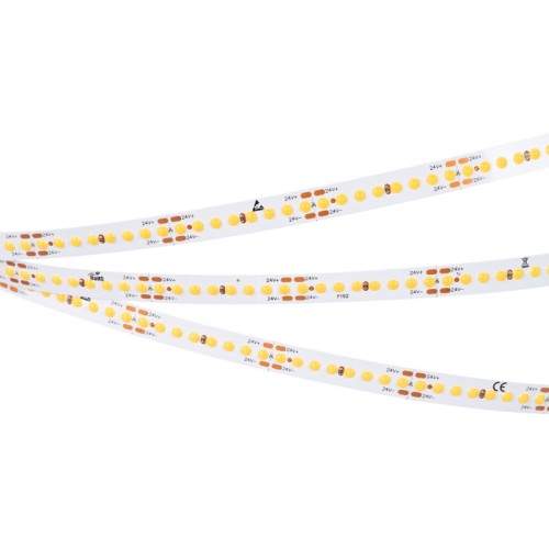 Лента COB-X192-10mm 24V Day4000 (14.4 W/m, IP20, DOT, 5m) (Arlight, Открытый) Лента COB с видимой световой точкой. Светодиод Point Light, 192 шт/м (960 шт на 5 м), белая плата, ширина 10 мм, скотч 3M. Цвет ДНЕВНОЙ 4000 K, цветопередача CRI>80, угол 157°. Питание 24 В, мощность 14.4 Вт/м (72 Вт на 5 м). Размеры 5000x10x1.2 мм. Мин. отрезок 41.67 мм, 8 светодиодов. Цена за 1 м.