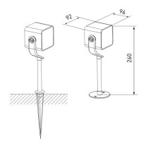  - Ландшафтный светодиодный светильник Elektrostandard Visor 35142/S 4690389180118
