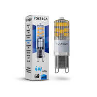  - Лампа светодиодная Voltega G9 4W 4000К прозрачная VG9-K2G9cold4W 7125