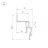 Профиль STRETCH-SHADOW-M-2000 BLACK (A2-CONTOUR-PRO) (Arlight, Алюминий) - Профиль STRETCH-SHADOW-M-2000 BLACK (A2-CONTOUR-PRO) (Arlight, Алюминий)