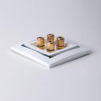  - Акустическая розетка Werkel х4 белая WL01-AUDIOx4 4690389059155