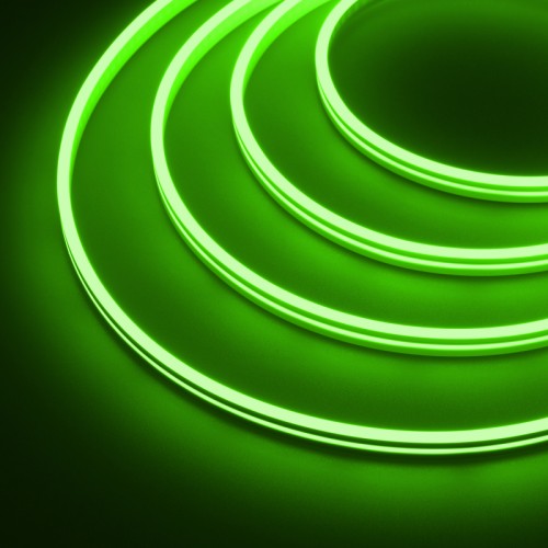 Лента герметичная MOONLIGHT-SIDE-A168-4x10mm 24V Green (7.2 W/m, IP65, 5m, wire x2) (Arlight, Вывод прямой, 3 года) 