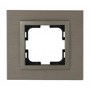 Рамка 1-постовая Mono Electric Style Aluminium бронза 107-810000-160 