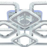 Потолочная люстра Seven Fires Asgejr SF7067/9C-CR-BL - Потолочная люстра Seven Fires Asgejr SF7067/9C-CR-BL