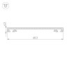 Профиль-держатель PHS-3X-BASE-H4.3-2000 ANOD (Arlight, Алюминий) - Профиль-держатель PHS-3X-BASE-H4.3-2000 ANOD (Arlight, Алюминий)
