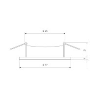  - Встраиваемый светильник Elektrostandard 110 MR16 золотой 4690389168659