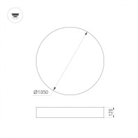 - Светильник SP-PLATO-R1000-115W Day4000 (BK, 120 deg, 230V) (Arlight, IP20 Металл, 5 лет)