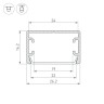 Профиль PLS-LOCK-H16-SMT-3000 ANOD (Arlight, Алюминий) - Профиль PLS-LOCK-H16-SMT-3000 ANOD (Arlight, Алюминий)