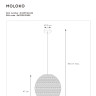 Подвесной светильник Lucide Moloko 03437/40/44 - Подвесной светильник Lucide Moloko 03437/40/44