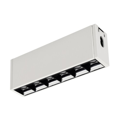 Светильник CLIP-38-LASER-S171-6W Warm3000 (WH, 36 deg, 24V) (Arlight, IP40 Металл, 3 года) Подвесной/накладной светильник для системы CLIP 38мм, 6Вт. Цвет свечения ТЕПЛЫЙ 3000K, световой поток 460 лм, угол 36°, CRI>90. Корпус прямоугольный, металл, цвет белый, IP40. Размеры LxWxH 171x38x64мм. Входное напряжение DC24V, мощность 6Вт. Драйвер в комплект не входит.