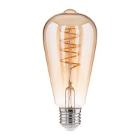  - Лампа светодиодная филаментная диммируемая Elektrostandard BL160 E27 5W 2700K золотая 4690389073656