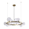 Подвесная люстра Crystal Lux Agata SP15 V2 Gold/Transparente - Подвесная люстра Crystal Lux Agata SP15 V2 Gold/Transparente
