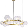 Подвесная люстра Crystal Lux Agata SP15 V2 Gold/Transparente - Подвесная люстра Crystal Lux Agata SP15 V2 Gold/Transparente