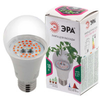  - Лампа светодиодная для растений ЭРА E27 10W 1310K прозрачная Fito-10W-RB-E27 Б0050600