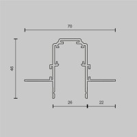  - Шинопровод встраиваемый магнитный Maytoni Technica Exility Busbur TRX034-423.12B