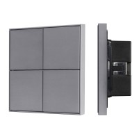  - INTELLIGENT ARLIGHT Кнопочная панель KNX-304-23-IN Grey (BUS, Frame) (IARL, IP20 Металл, 2 года)