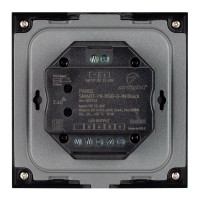  - Панель SMART-P8-RGB-G-IN Black (12-24V, 3x4A, Rotary, 2.4G) (Arlight, IP20 Пластик, 5 лет)
