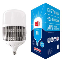  - Лампа LED сверхмощная Volpe E27 80W 4000K матовая LED-M80-80W/4000K/E27/FR/NR UL-00006795