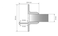  - Профиль TOP-GLASS8-3D-2000 (Arlight, Алюминий)