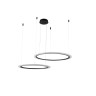 Подвесная люстра Crystal Lux MANZANA SP53W LED D600+800 BLACK - Подвесная люстра Crystal Lux MANZANA SP53W LED D600+800 BLACK