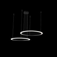  - Подвесная люстра Crystal Lux MANZANA SP53W LED D600+800 BLACK