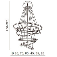  - Подвесная люстра Azzardo Wheel 6 AZ1280