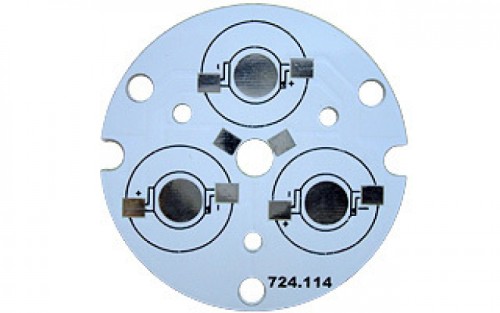 Плата D44-3E Emitter (3x LED, 724-114) (Turlens, -) 