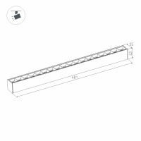  - Светильник MAG-LASER-45-L480-18W Day4000 (BK, 15 deg, 24V) (Arlight, IP20 Металл, 3 года)