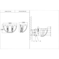  - Настенный светильник Lumien Hall Новара LH3047/2W-NK