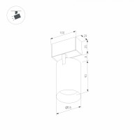  - Светильник MAG-SPOT-25-R90-9W Day4000 (BK, 30 deg, 24V) (Arlight, IP20 Металл, 5 лет)
