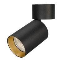  - Светильник SP-POLO-SURFACE-FLAP-R85-15W Day4000 (BK-GD, 40 deg) (Arlight, IP20 Металл, 3 года)