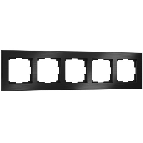 Рамка на 5 постов Werkel Aluminium черный алюминий W0051708 4690389158131 