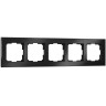Рамка на 5 постов Werkel Aluminium черный алюминий W0051708 4690389158131 - Рамка на 5 постов Werkel Aluminium черный алюминий W0051708 4690389158131