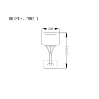  - Настольная лампа Lucia Tucci Bristol T892.1